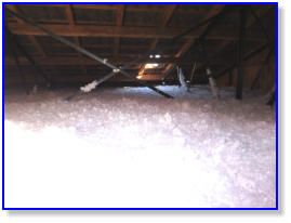 Soufflage ouate en combles 3